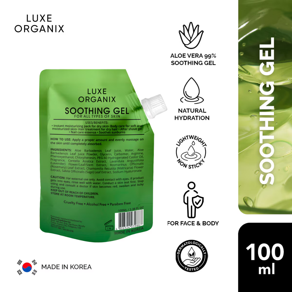 Luxe Organix Aloe Vera Soothing Gel Sachet 100 ml