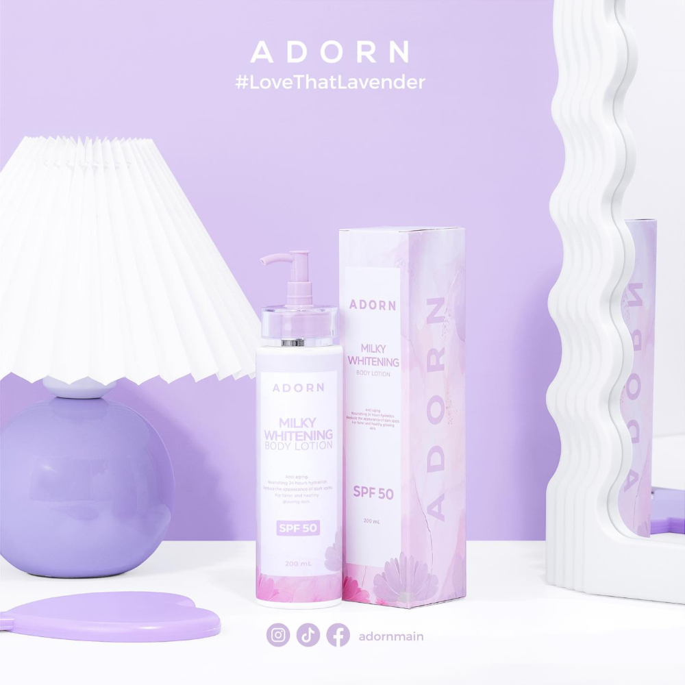 Adorn Milky Whitening Body Lotion SPF50 Calmskin