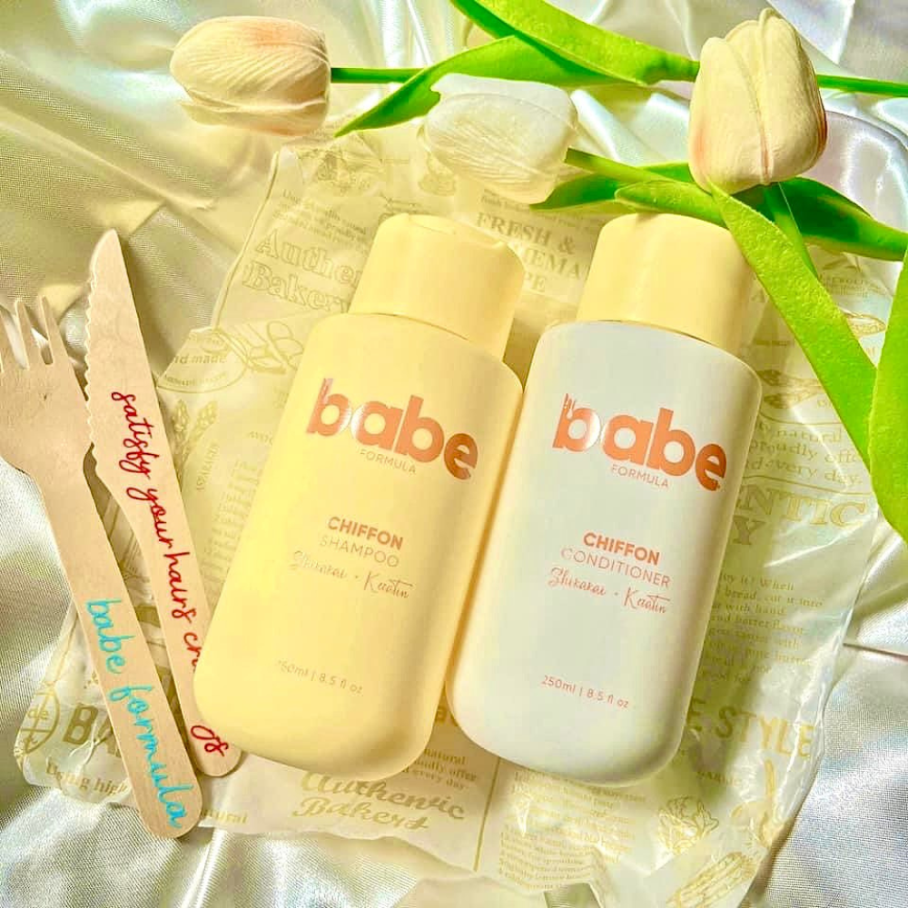 Babe Formula Chiffon Shampoo and Conditioner - Shikakai + Keratin