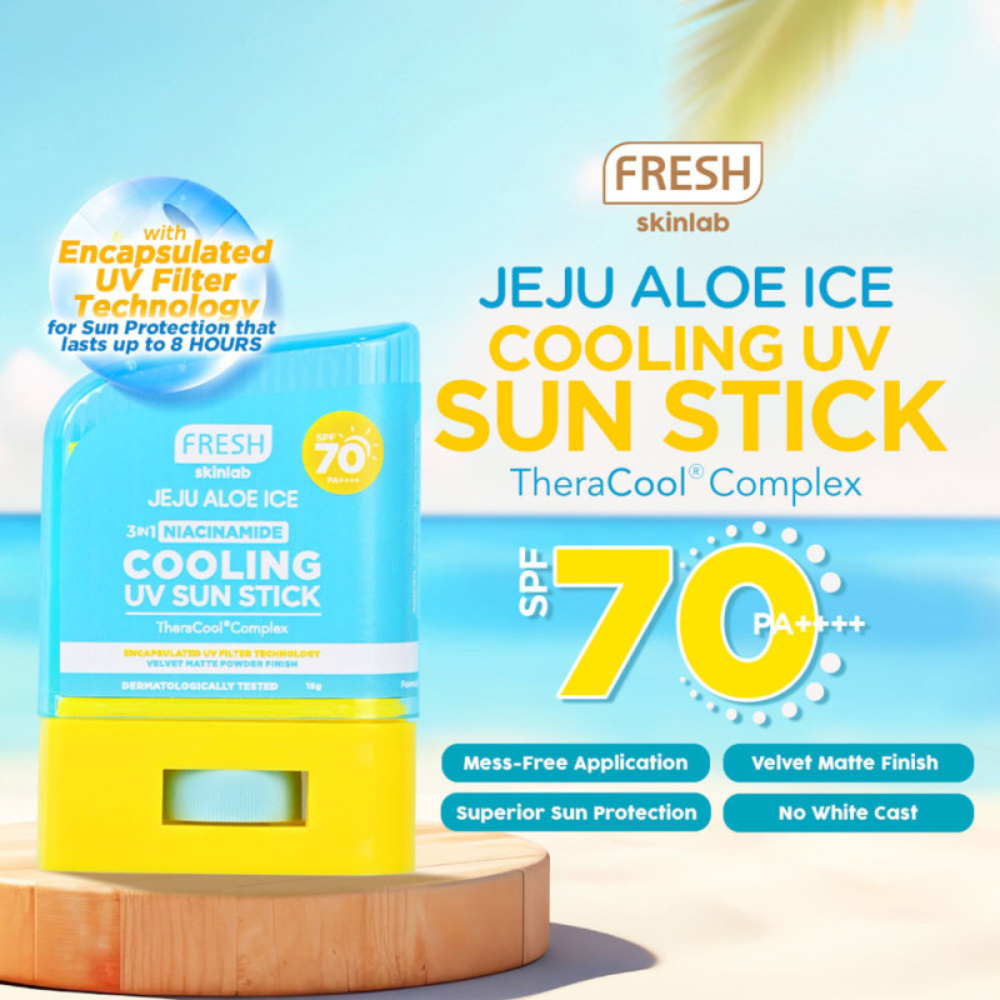 Fresh Philippines Skinlab Aloe Ice 3 in 1 Niacinamide Cooling UV Sun Stick SPF 70 15g