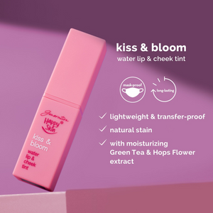 Happy Skin Kiss & Bloom Water Lip & Cheek Tint -Dainty