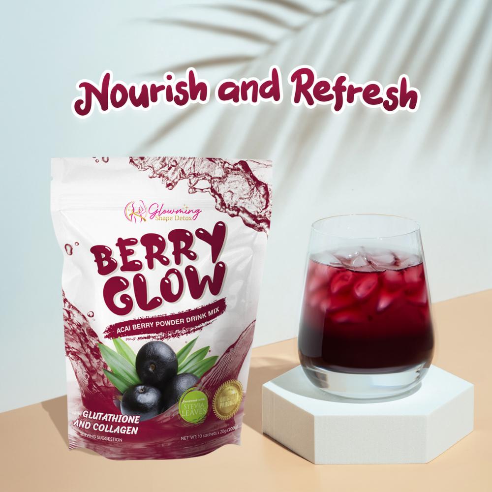 Glowming Shape Detox Premium Berry Glow Acai Berry Juice Drink Cris Cosmetics