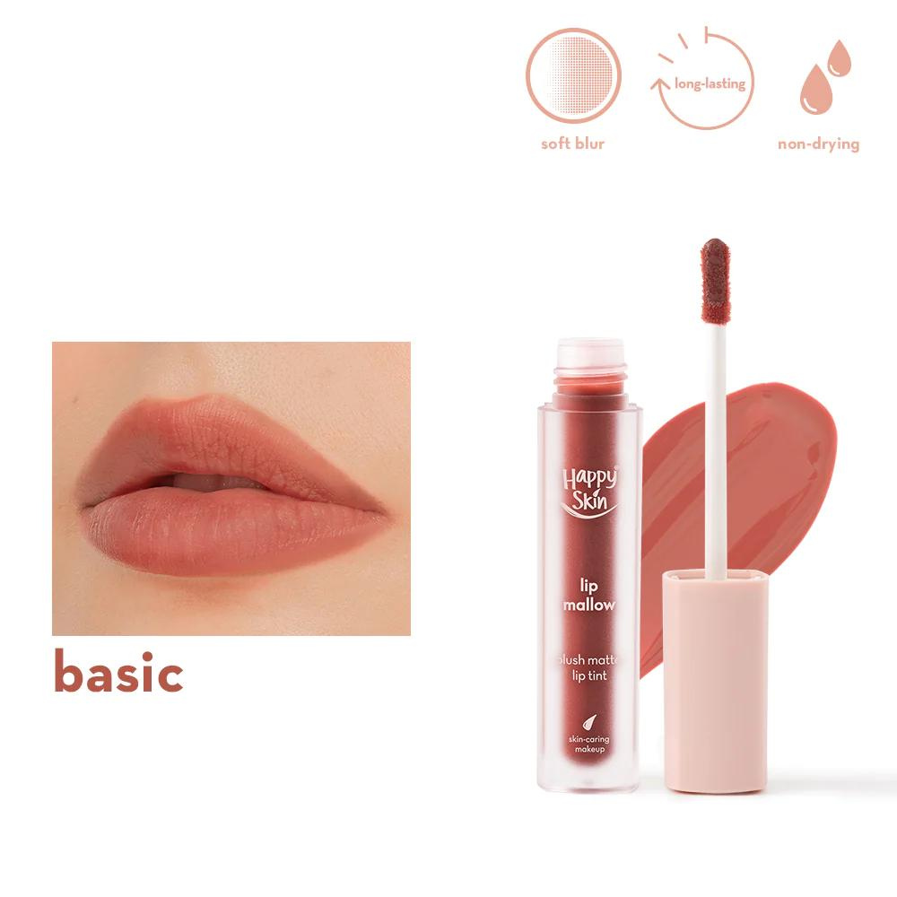 Happy Skin Lip Mallow Plush Matte Lip Tint - Basic