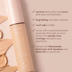 Happy Skin Second Skin Multi-Tasking Serum Concealer - Medium Beige