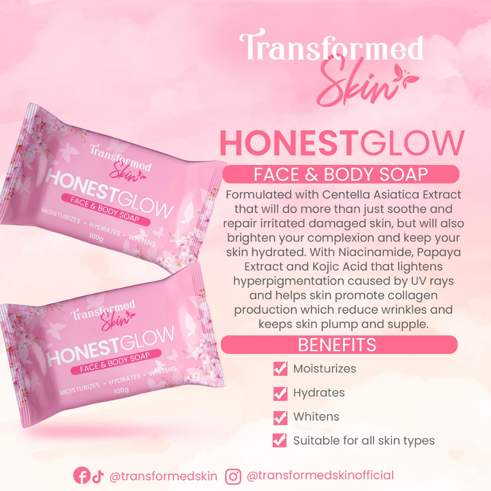 Transformed Skin Honest Glow Glass Skin Soap 125g