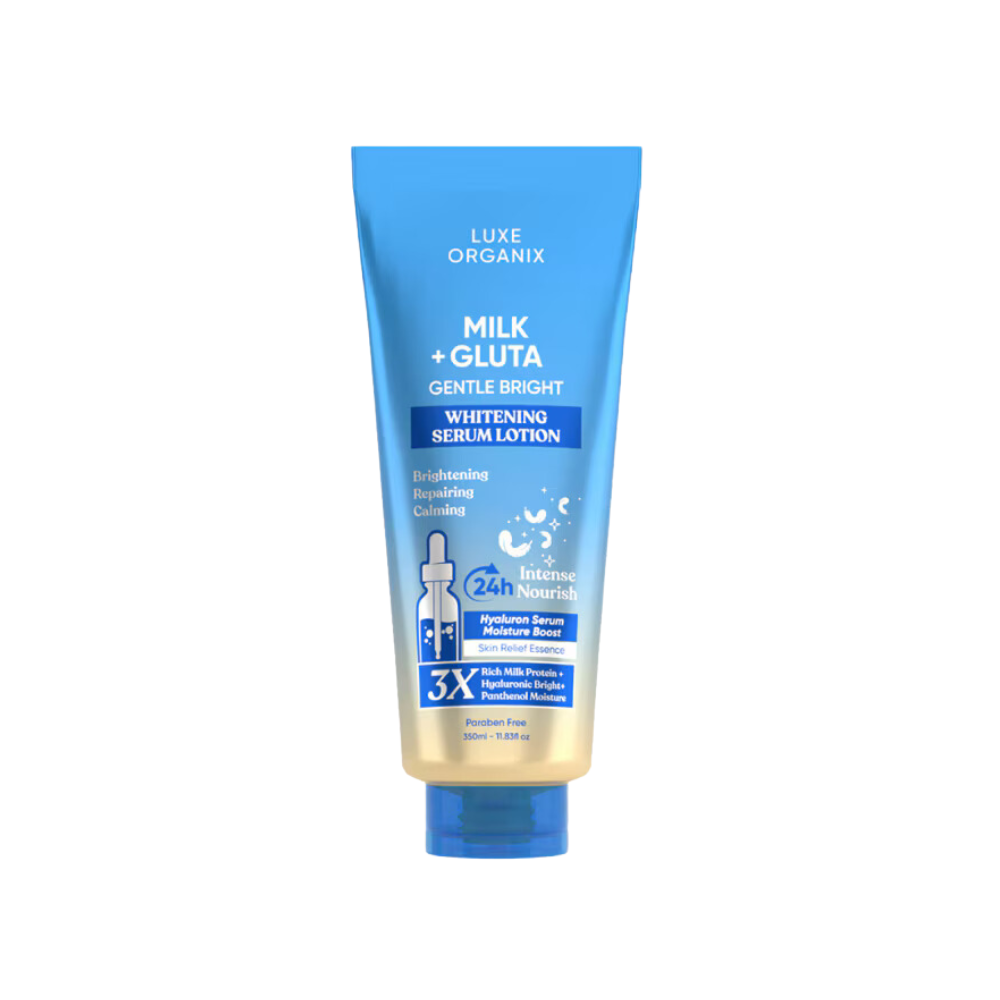 luxe organix glutathione Luxe Organix Milk + Gluta Gentle Brightening Serum Lotion (350ml) – PNY  BEAUTY