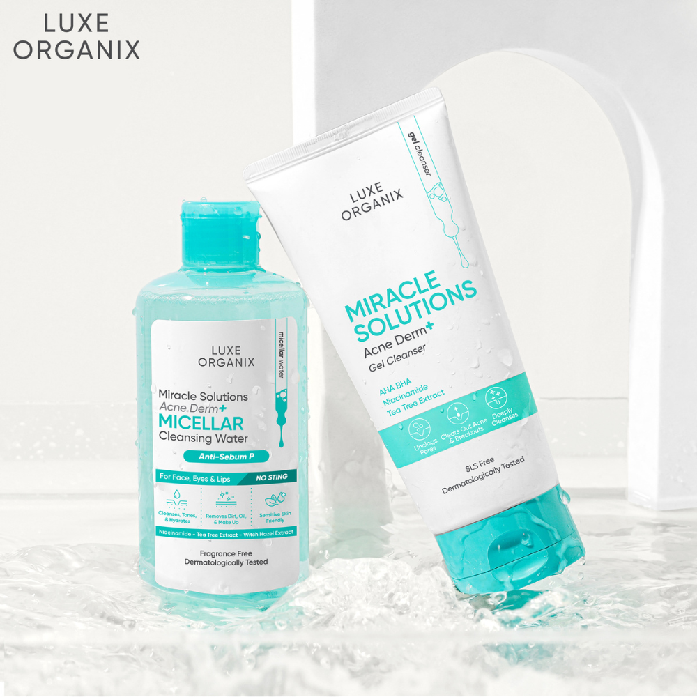Luxe Organix Miracle Solutions Acne Derm+ Micellar Cleansing Water 300ml
