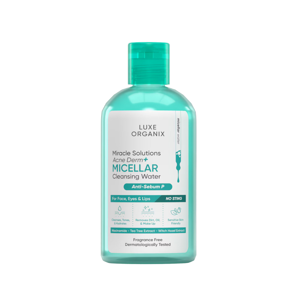 Luxe Organix Miracle Solutions Acne Derm+ Micellar Cleansing Water 300ml