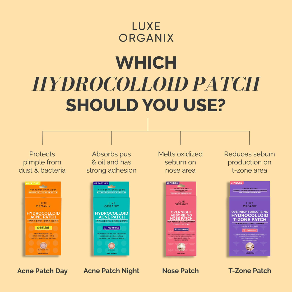 Overnight Absorbing Hydrocolloid T-zone Patch -Ultra Thin 3 pcs