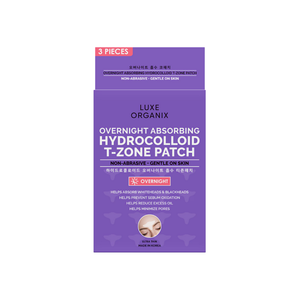 Luxe Organix Overnight Absorbing Hydrocolloid T-zone Patch -Ultra Thin 3 pcs