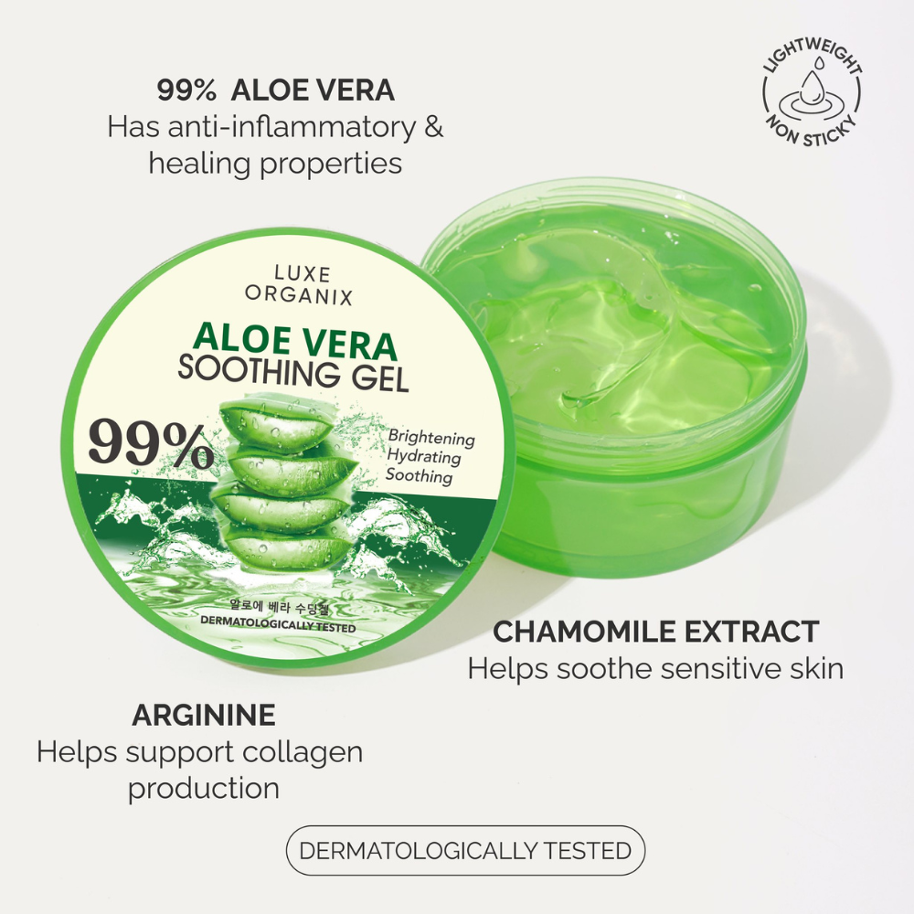 Luxe Organix Aloe Vera Soothing Gel 300ml Benefits