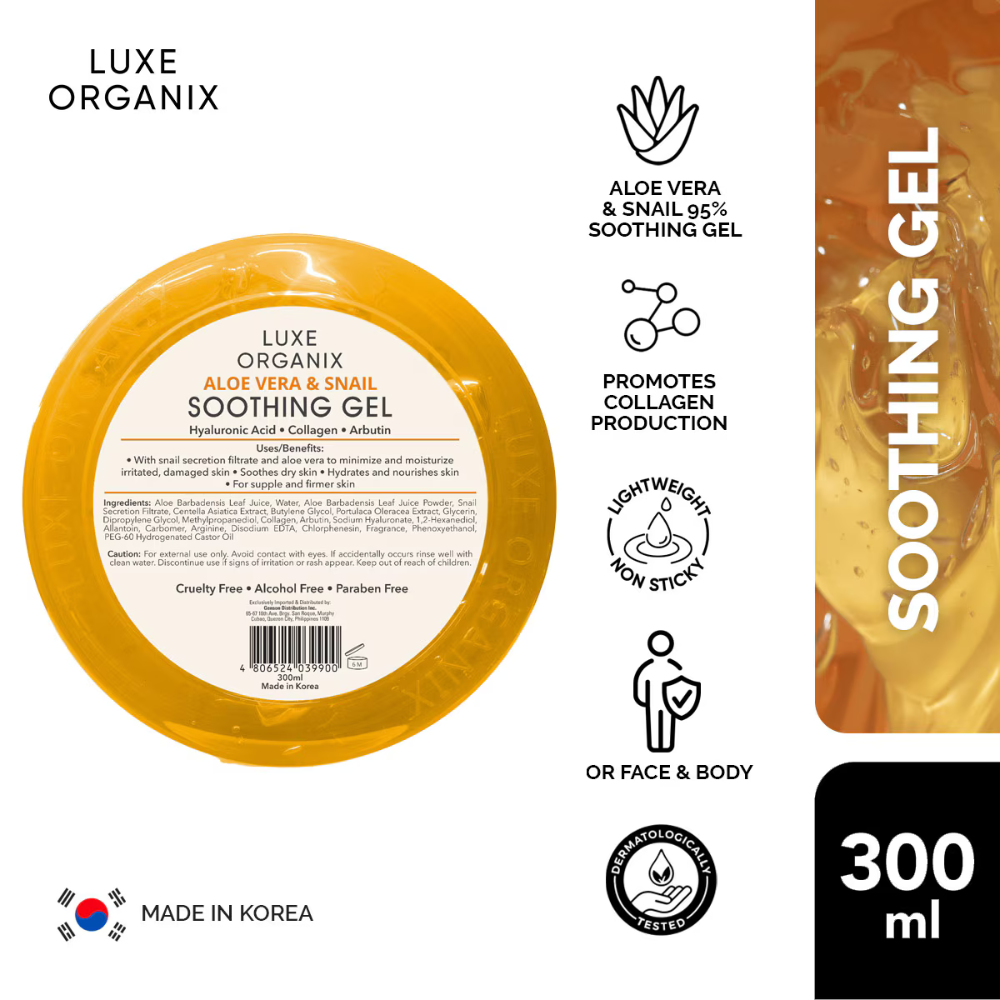 Luxe Organix Aloe Vera & Snail Soothing Gel