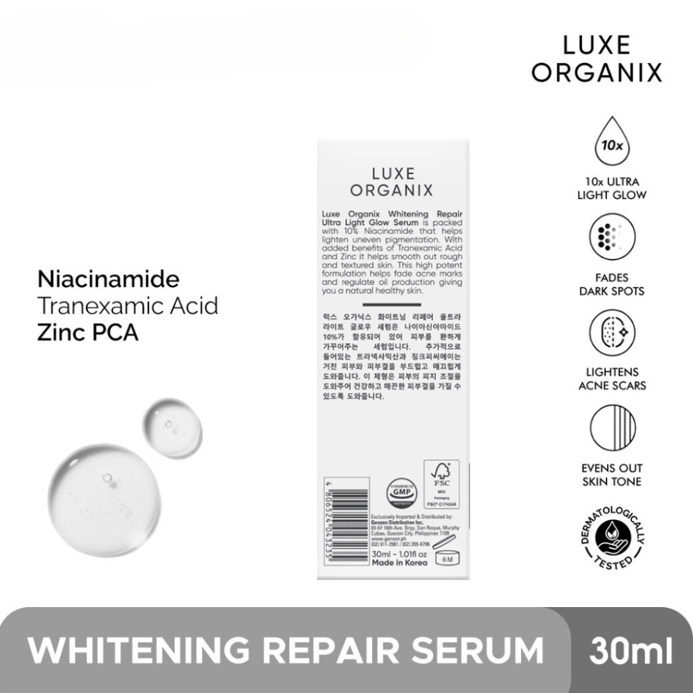 ClinicalPro Whitening Repair Ultra Light Glow Serum 30ml