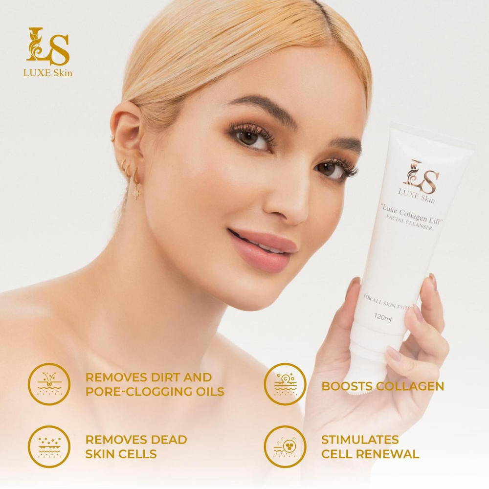 Luxe Skin and Beauty Wellness Group Luxe Collagen Lift Facial Cleanser Sarah Lahbati Guttierez