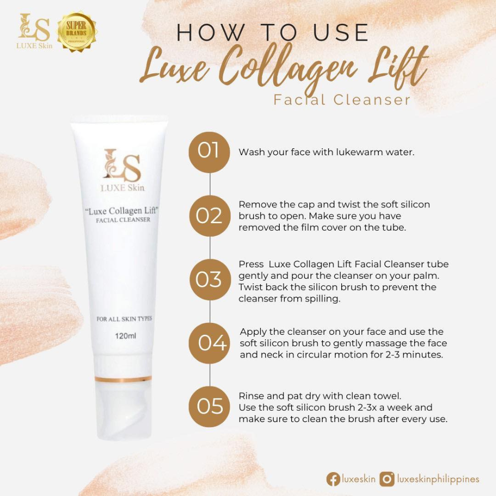Luxe Skin and Beauty Wellness Group Luxe Collagen Lift Facial Cleanser