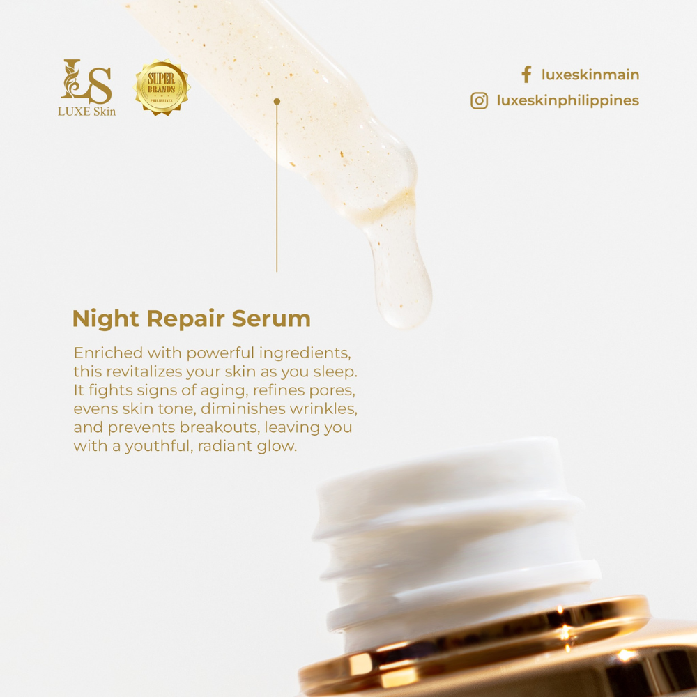 Luxe Skin and Beauty Wellness Group Night Repair Serum