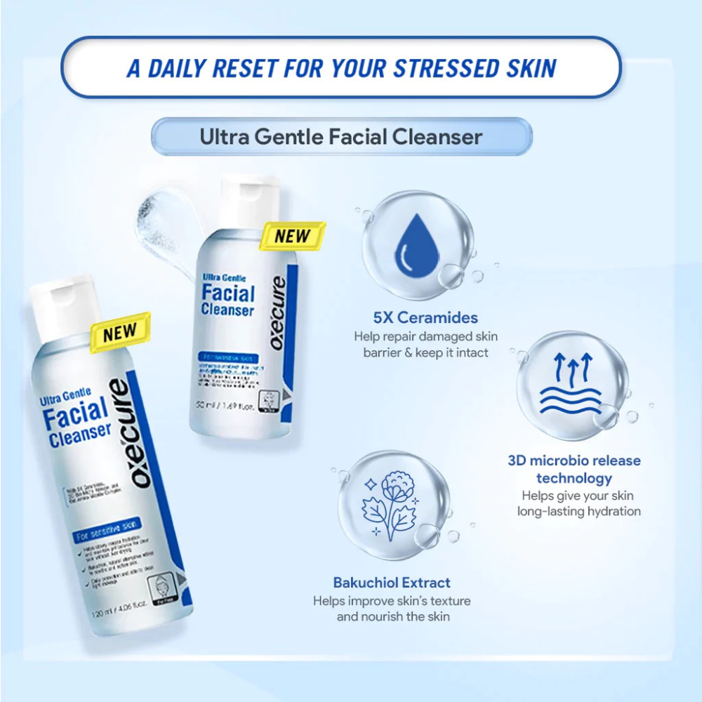 Oxecure Ultra Gentle Facial Cleanser 120ml