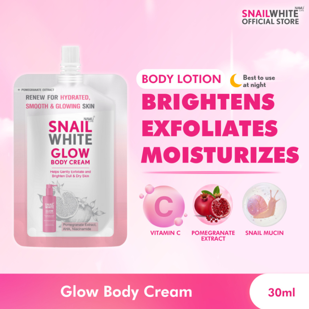 Snailwhite Glow Body Cream Sachet 30ml