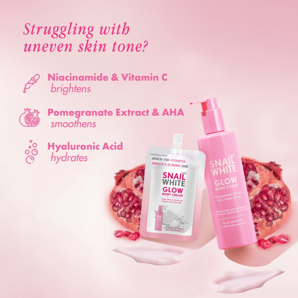 Snailwhite Glow Body Cream Sachet 30ml