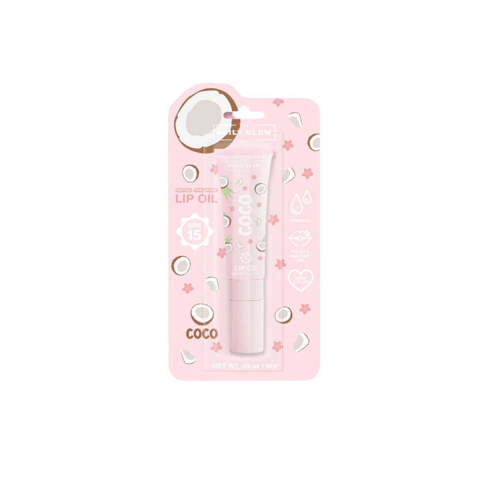 The Daily Glow Peptide- Hyaluronic Lip Oil SPF15