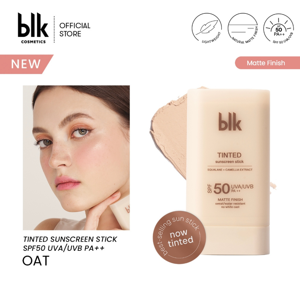 blk cosmetics  tinted Sunscreen Sticks - Matte Finish Sweat/Water Resistant