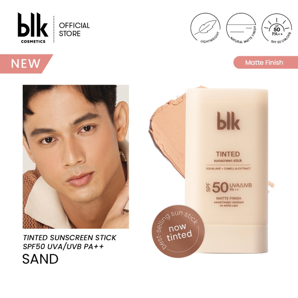 blk cosmetics  tinted Sunscreen Sticks - Matte Finish Sweat/Water Resistant