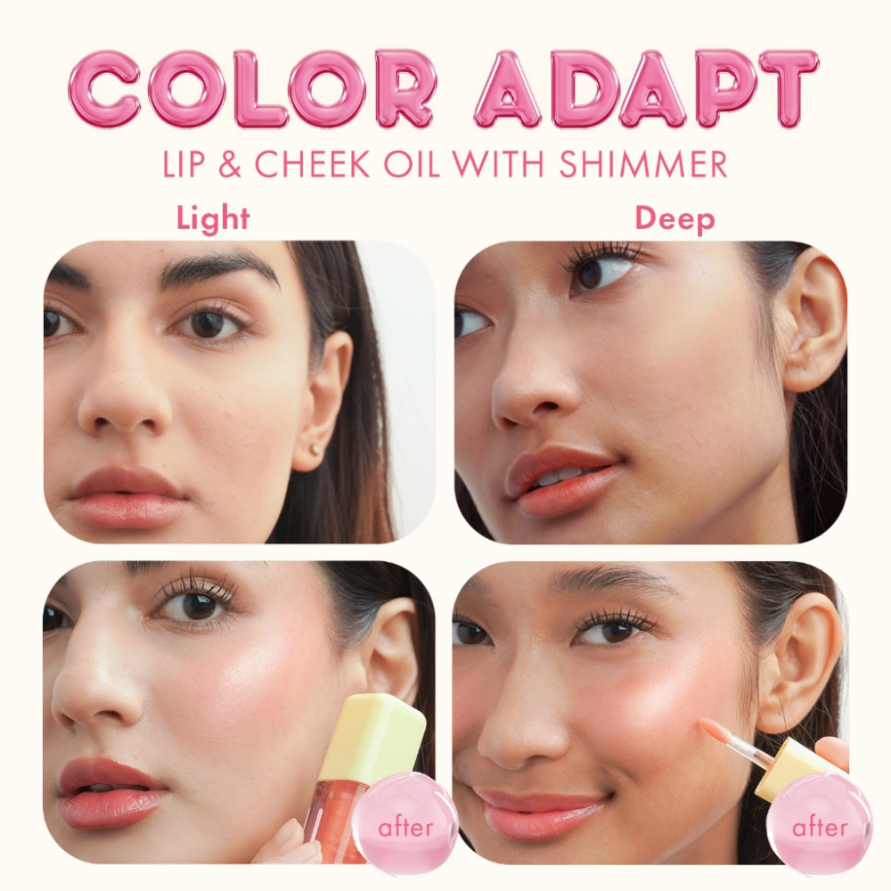 blk Cosmetics Fresh Color Adapting Lip and Cheek Oil with Shimmer