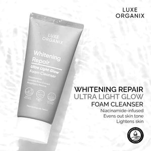 Luxe Organix Whitening Repair Ultra Light Glow Foam Cleanser