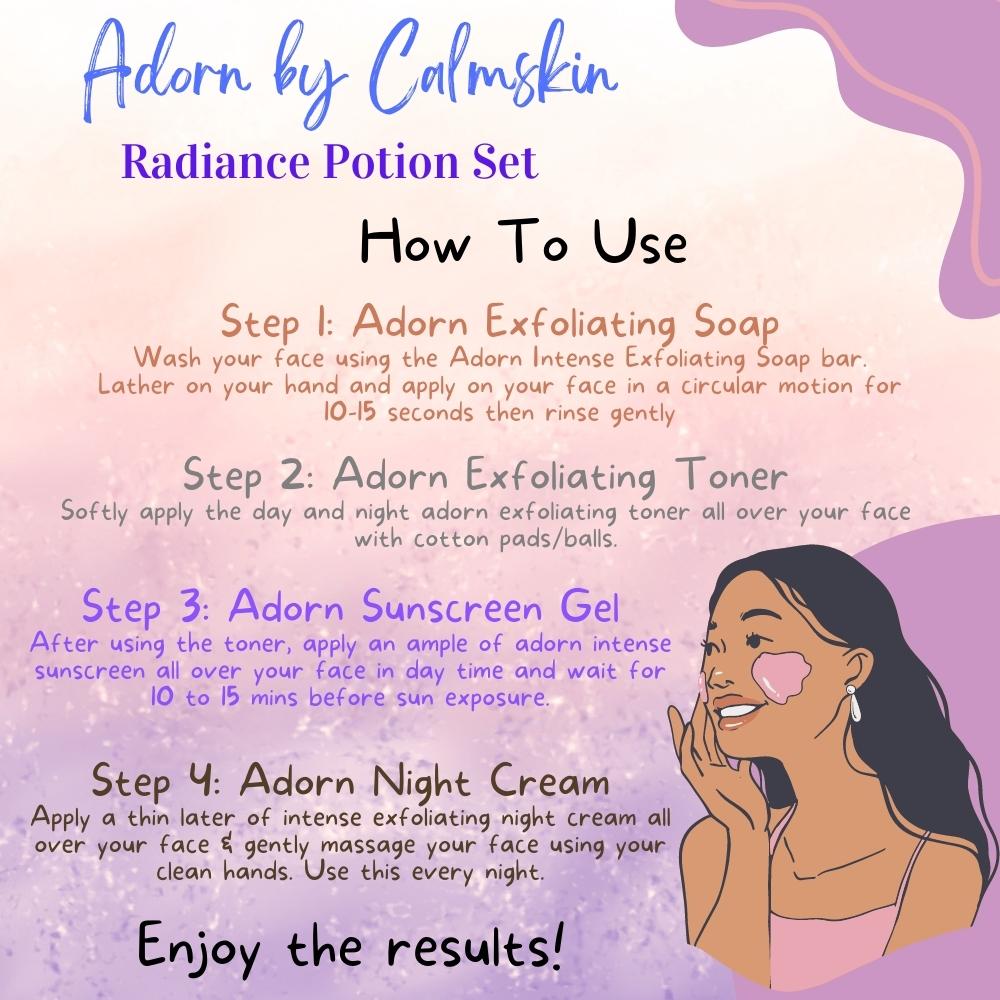 Adorn by Calmskin Radiance Potion Set