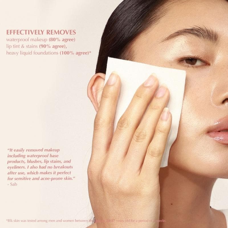 blk skin brightening & soothing makeup removing wipes+niacinamide