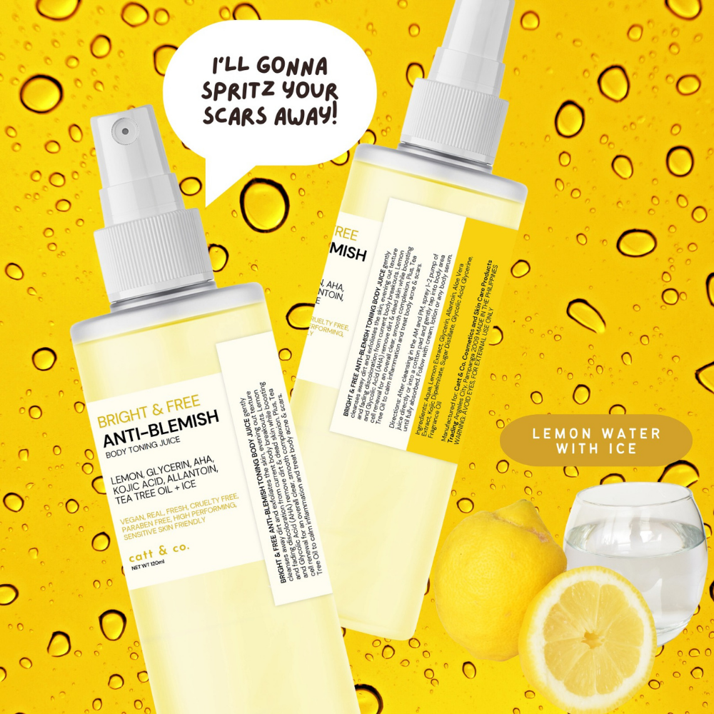 Catt & Co. Bright & Free Anti-Blemish Body Toning Juice