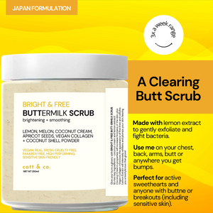 Catt & Co. Bright and Free Buttermilk Scrub