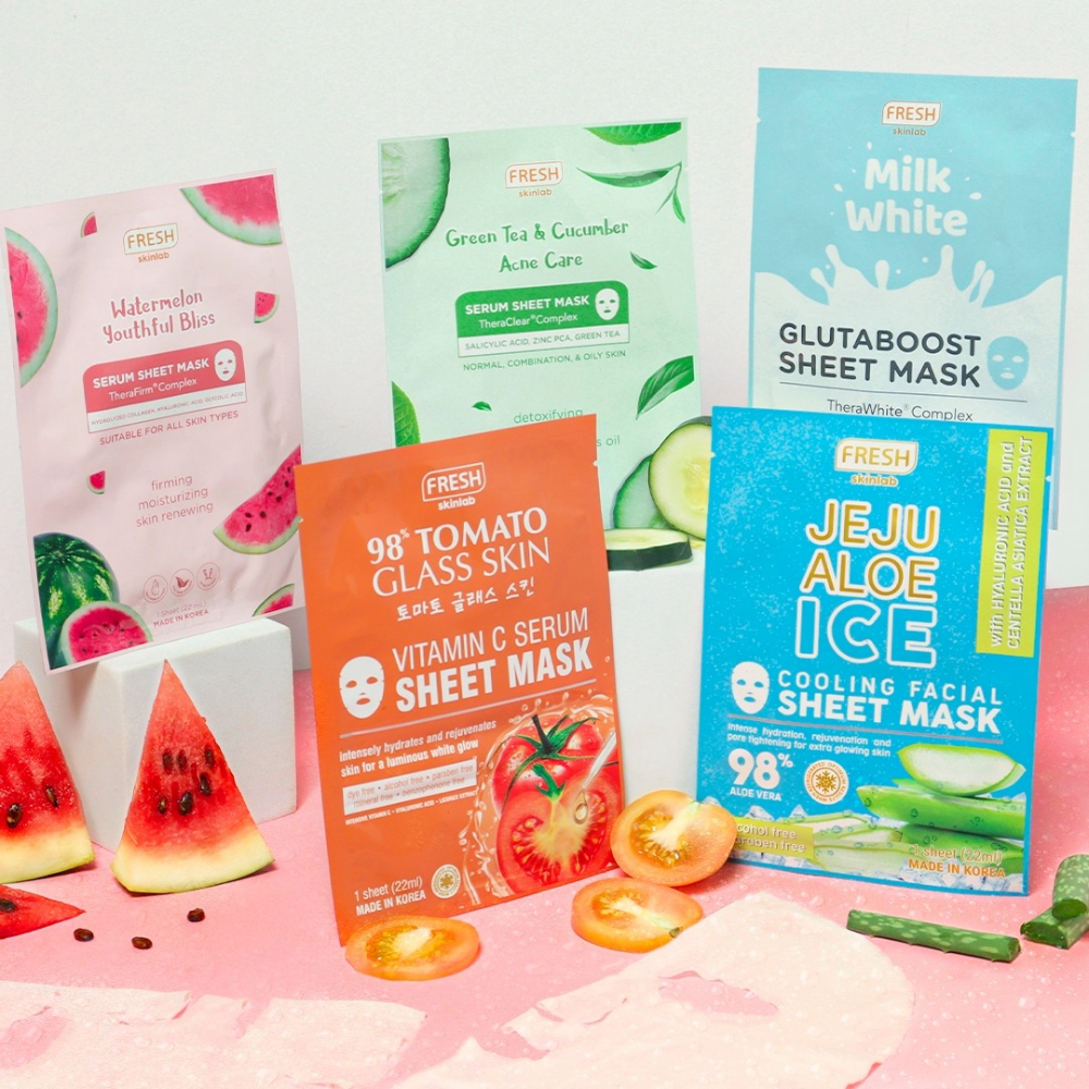 Fresh Philippines Skinlab Green Tea and Cucumber Acne Care Serum Sheet Mask