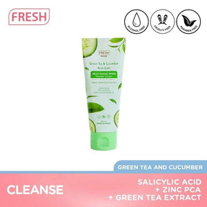Green Tea and Cucumber Acne Care Jelly Facial Wash