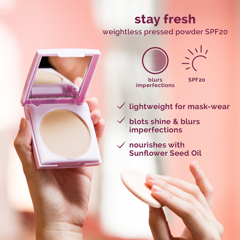 Generation Happy Skin Stay Fresh Weightless Pressed Powder SPF20  -Medium Beige
