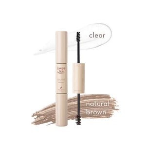 Happy Skin Dual-Ended Serum Brow Mascara - Natural Brown