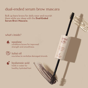 Happy Skin Dual-Ended Serum Brow Mascara - Taupe