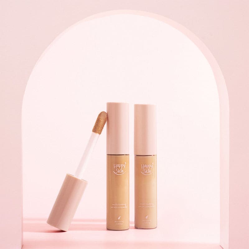 Happy Skin Second Skin Multi-Tasking Serum Concealer - Light Beige