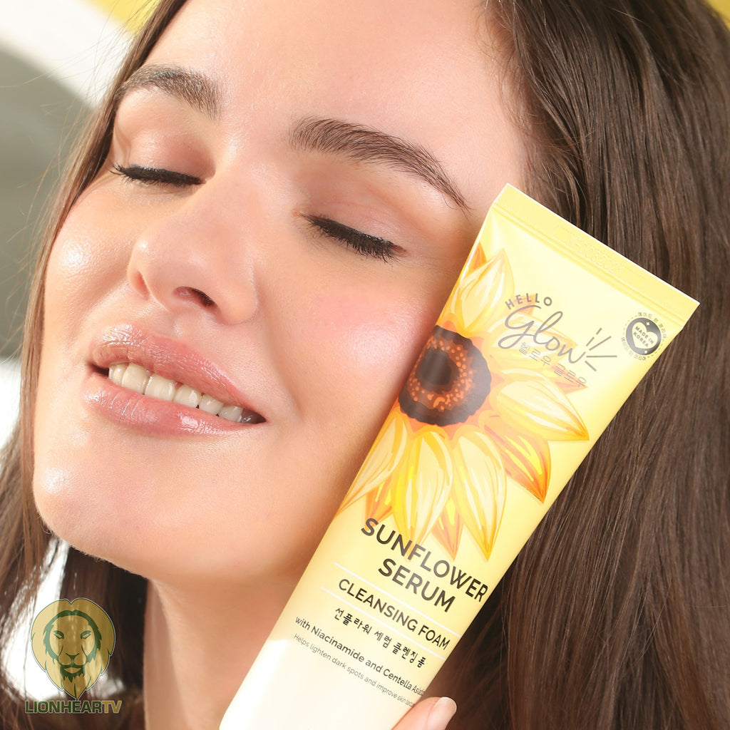 Hello Glow Sunflower Serum Cleansing Foam 120ml