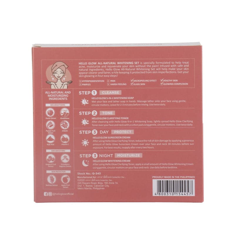 Hello Glow All-Natural Whitening Set
