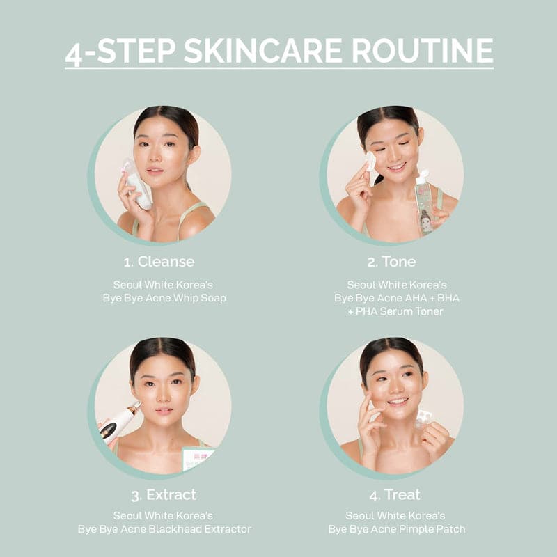 Seoul White Korea Bye Bye Acne Bright & Clear Set with Blackhead Extractor