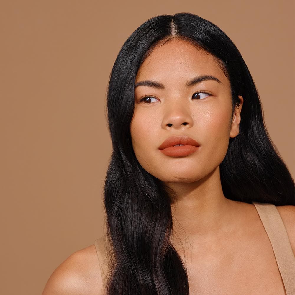 Sunnies Face Fluffmatte casual | peach brown nude model 1