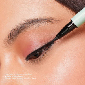 Happy Skin Flick Kit Liquid Eyeliner In Perfect Black Model