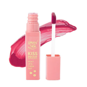 Happy Skin Kiss Proof Milky Lip & Cheek Tint- Cherry