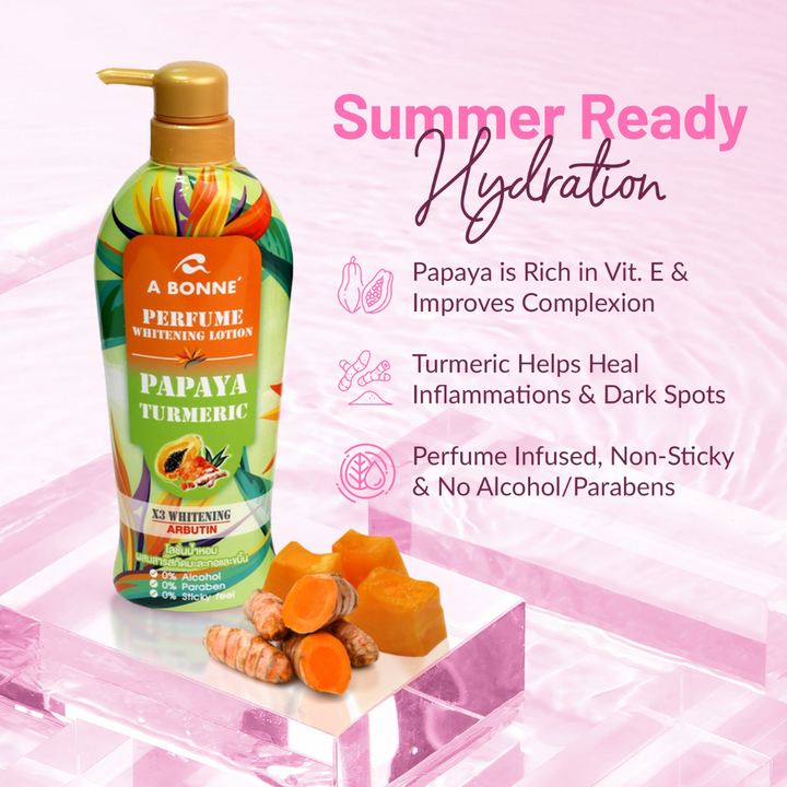 A Bonne Papaya Turmeric Perfume Whitening Lotion 500ml