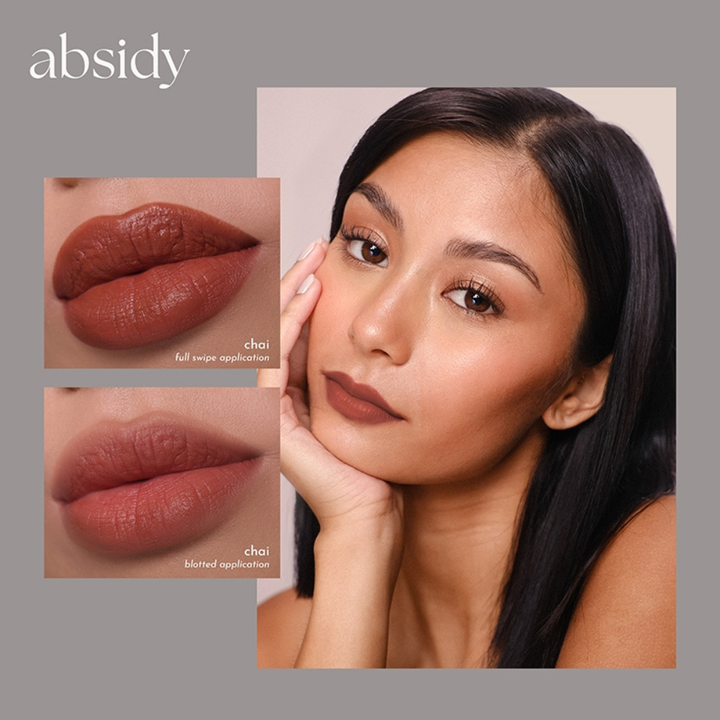 Absidy Beauty Cashmere Kiss Matte Lipstick Heart Evangelista Chai