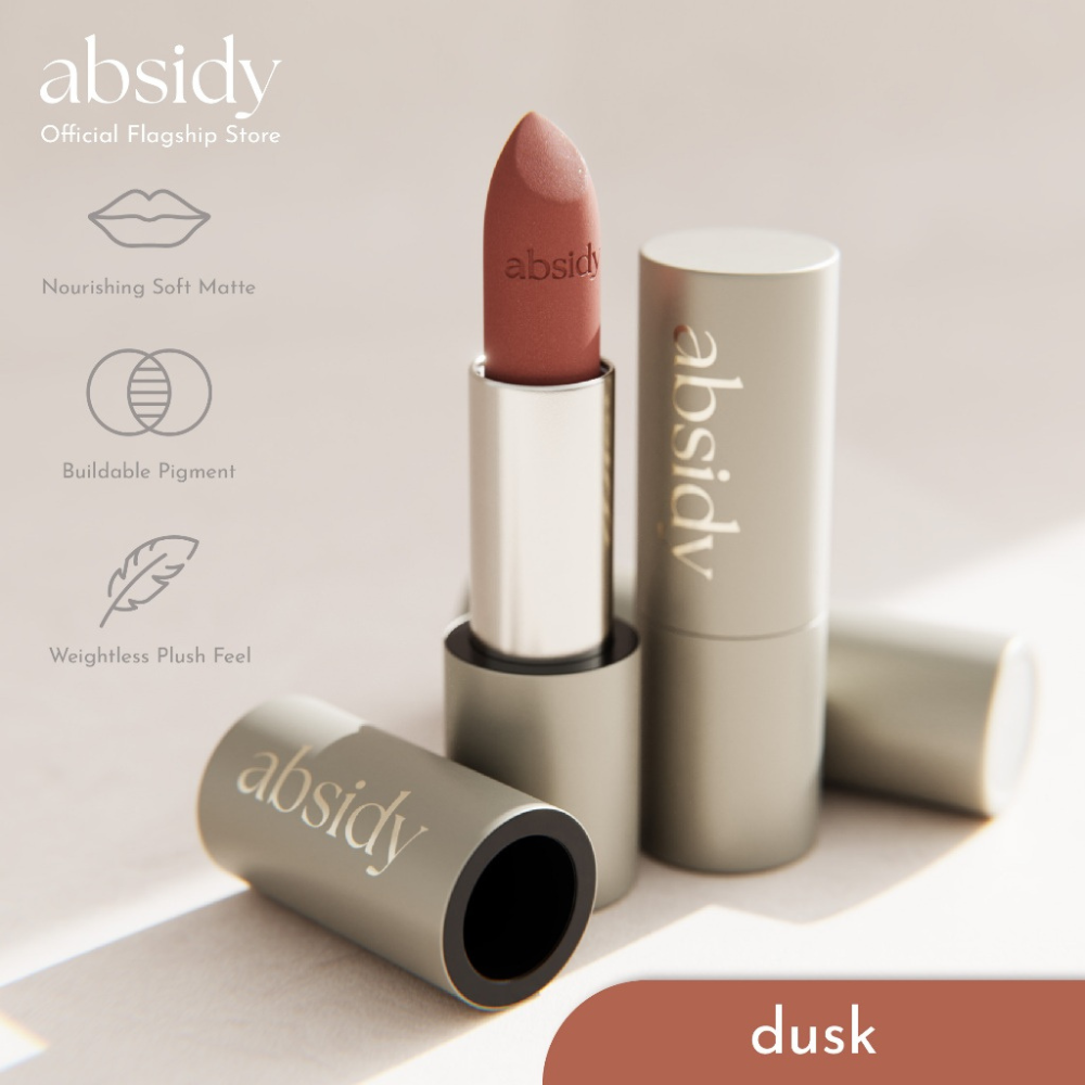 Absidy Beauty Cashmere Kiss Matte Lipstick Heart Evangelista Dusk 