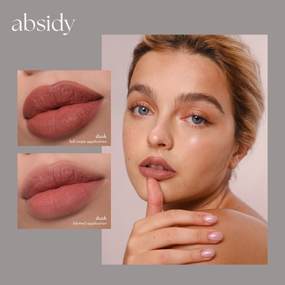 Absidy Beauty Cashmere Kiss Matte Lipstick Heart Evangelista Dusk  Swatches Lips Arm Swatches