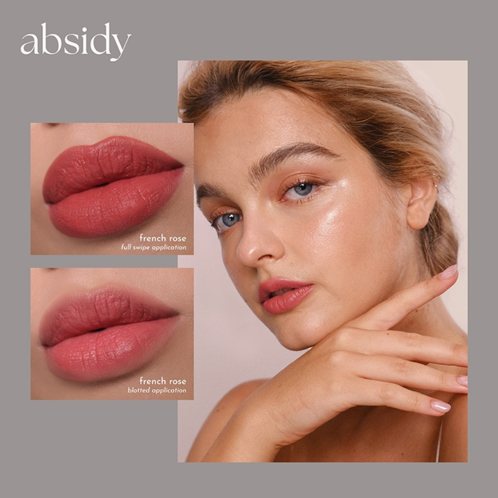 Absidy Beauty Cashmere Kiss Matte Lipstick Heart Evangelista Swatches Lips Arm Swatches French Rose