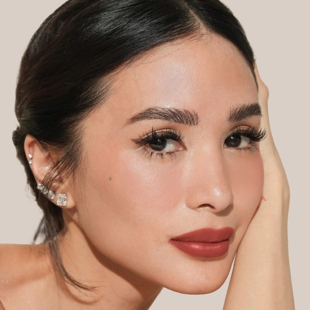 Absidy Beauty Cashmere Kiss Matte Lipstick Heart Evangelista Swatches Lips Arm Swatches Paris